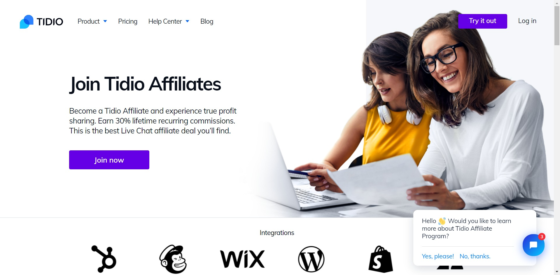 Tidio Affiliates