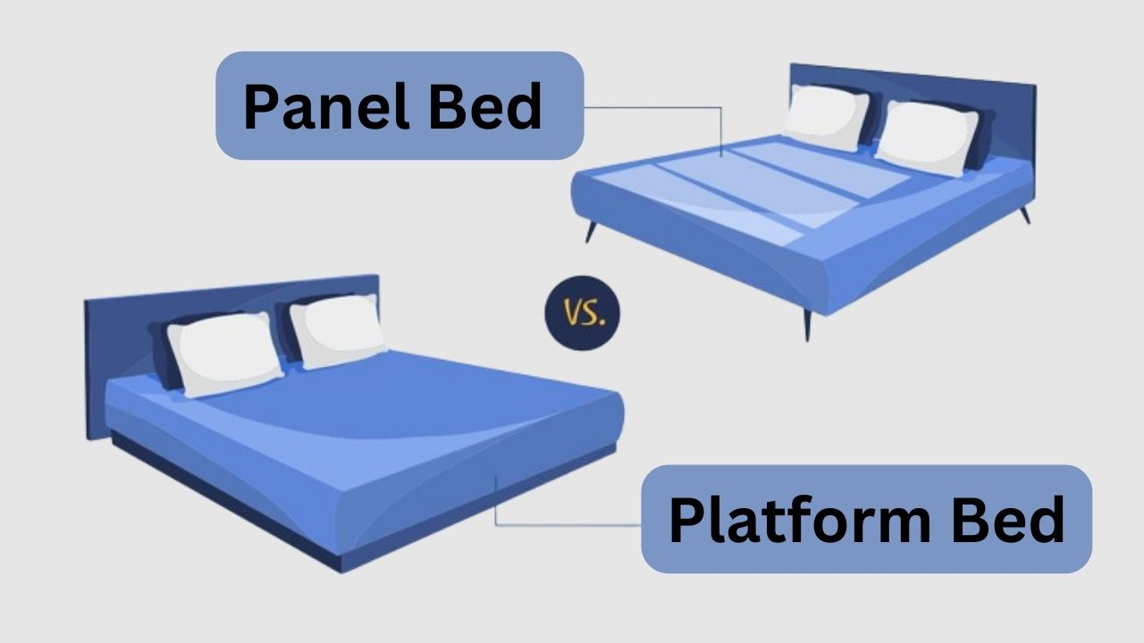 panel bed vs platform bed, platform bed frame panel beds vs