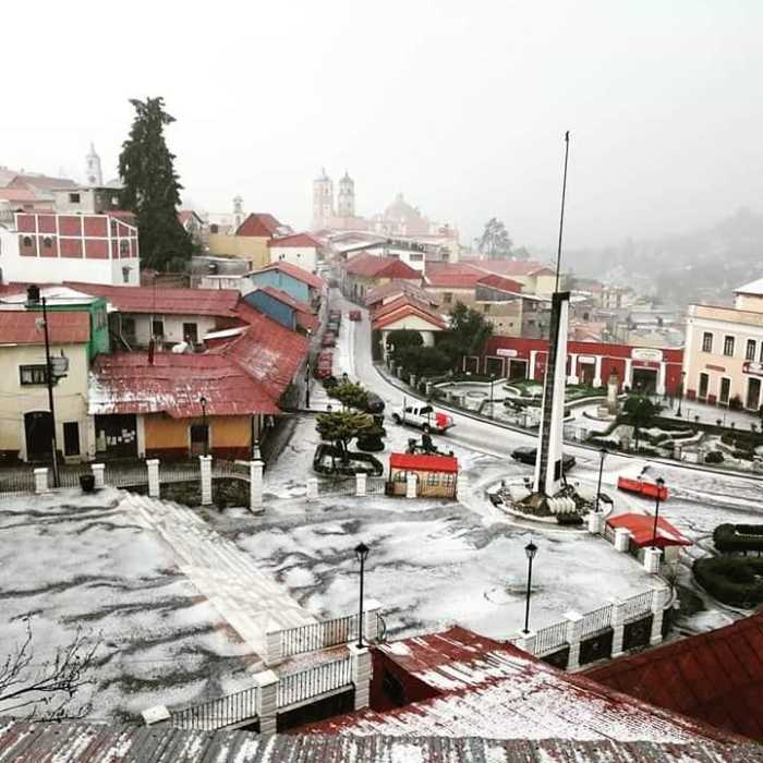 Postal después de una nevada  