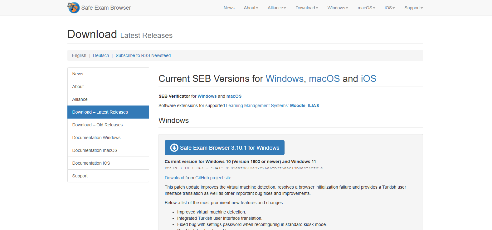 Safe Exam Browser secure testing platform providing a locked-down exam environment, LMS integration, and device control capabilities as a Respondus alternative for online assessments.
