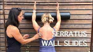 STRENGTHENING: Serratus Wall Slides - YouTube