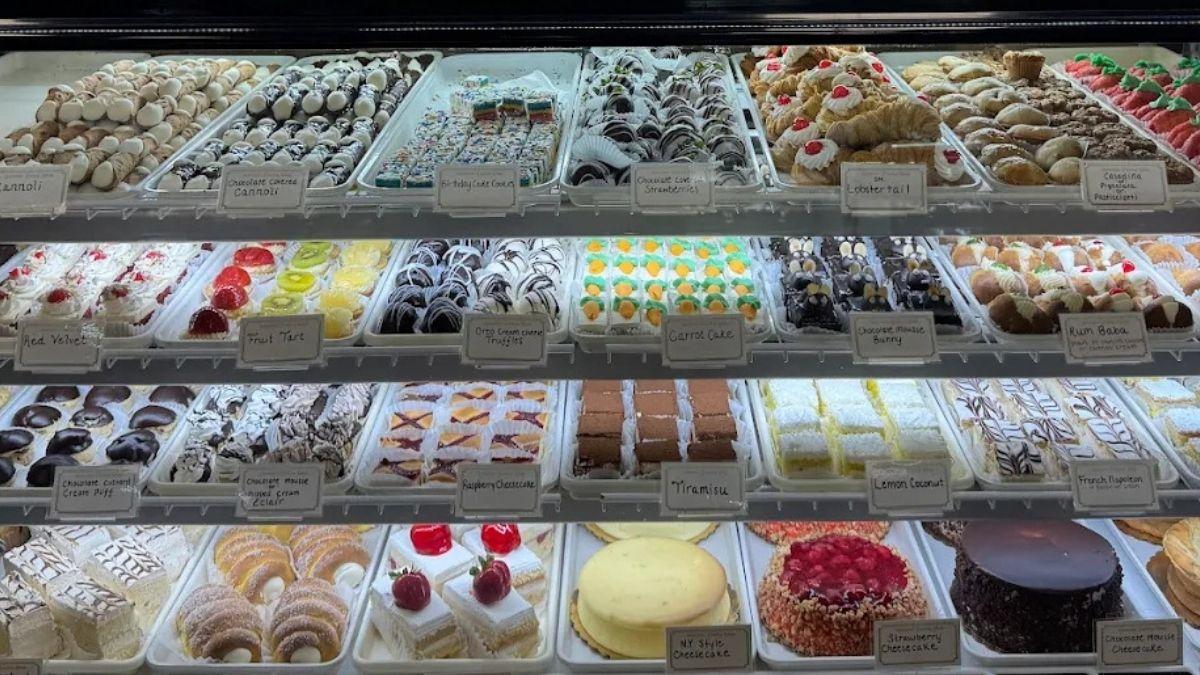 Morrone Pastry Shop & Cafè display with cakes and sweet treats