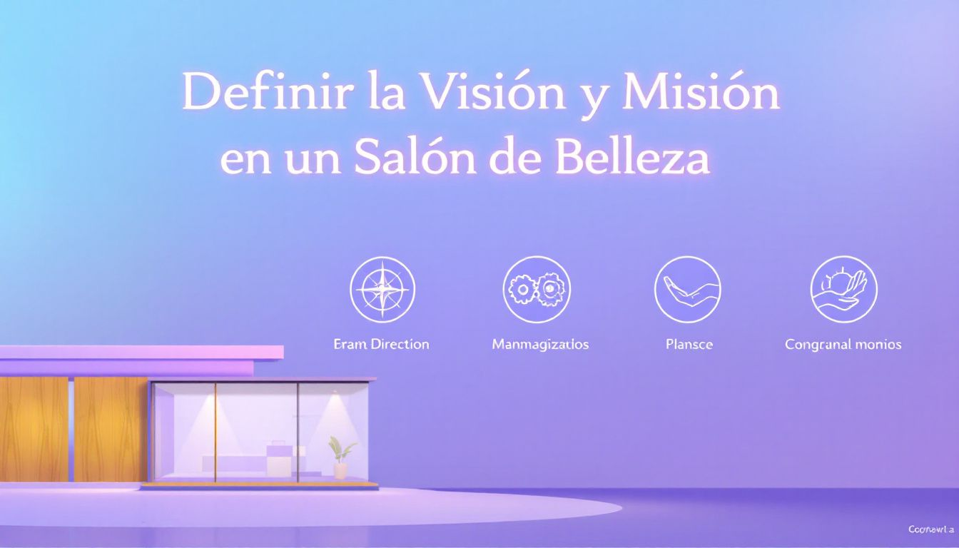 Importancia de definir la visión y misión en un salón de belleza.