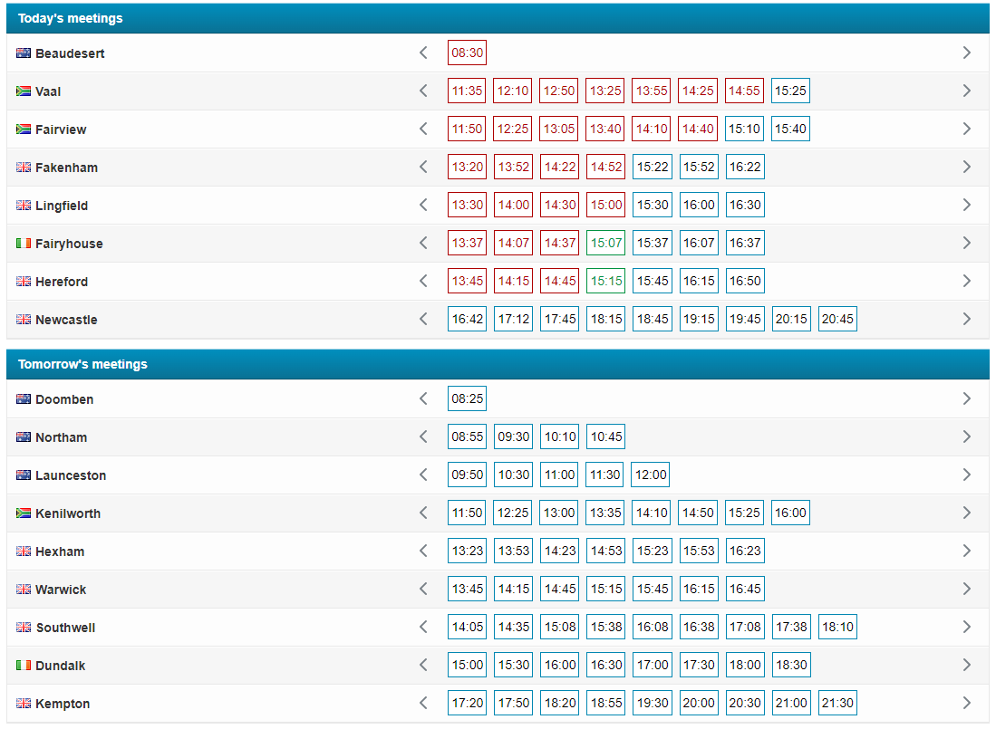 Horse Racing Betting Markets