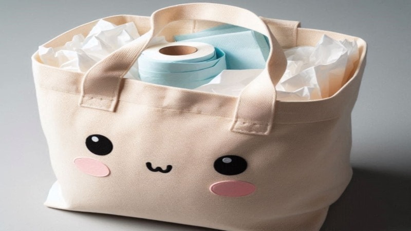 maintaining the bag's shape with stuffing