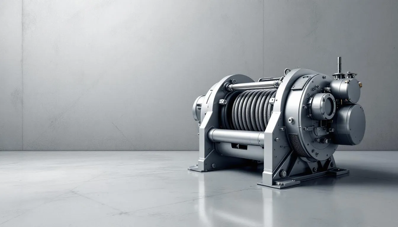 An infographic highlighting the key advantages of hydraulic winches.