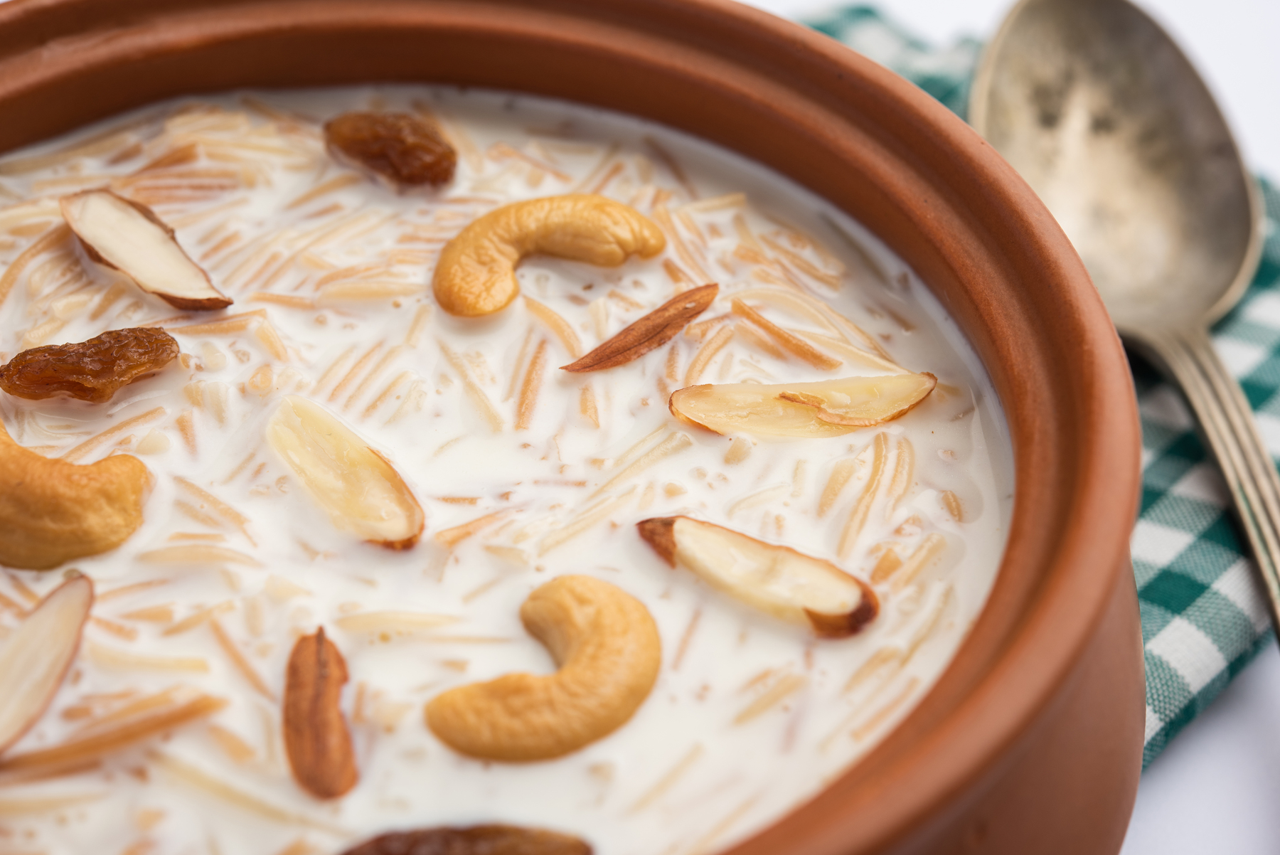 Homemade South Indian Payasam dessert in a bowl