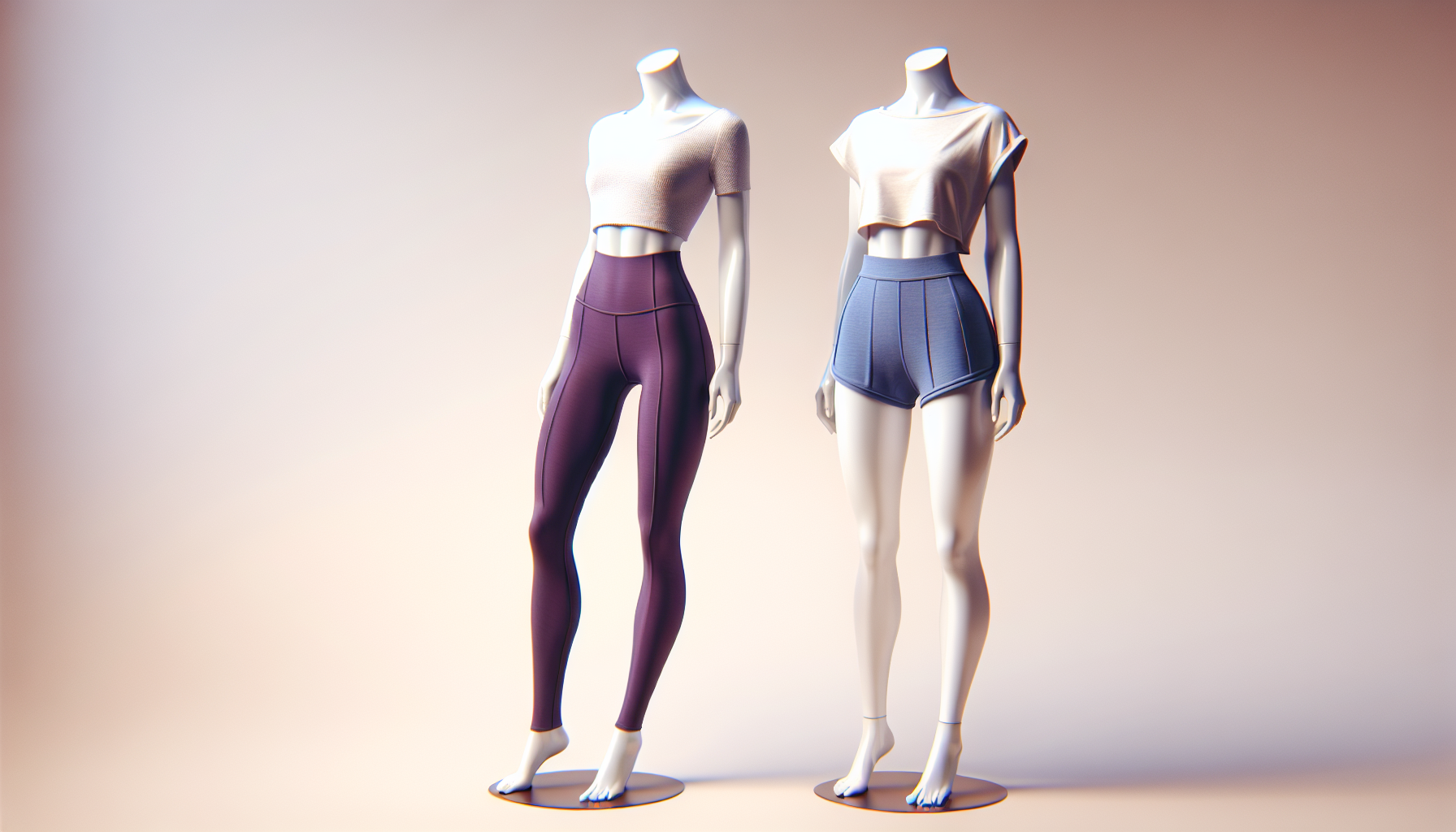 Comparison of leggings and shorts for gym workouts