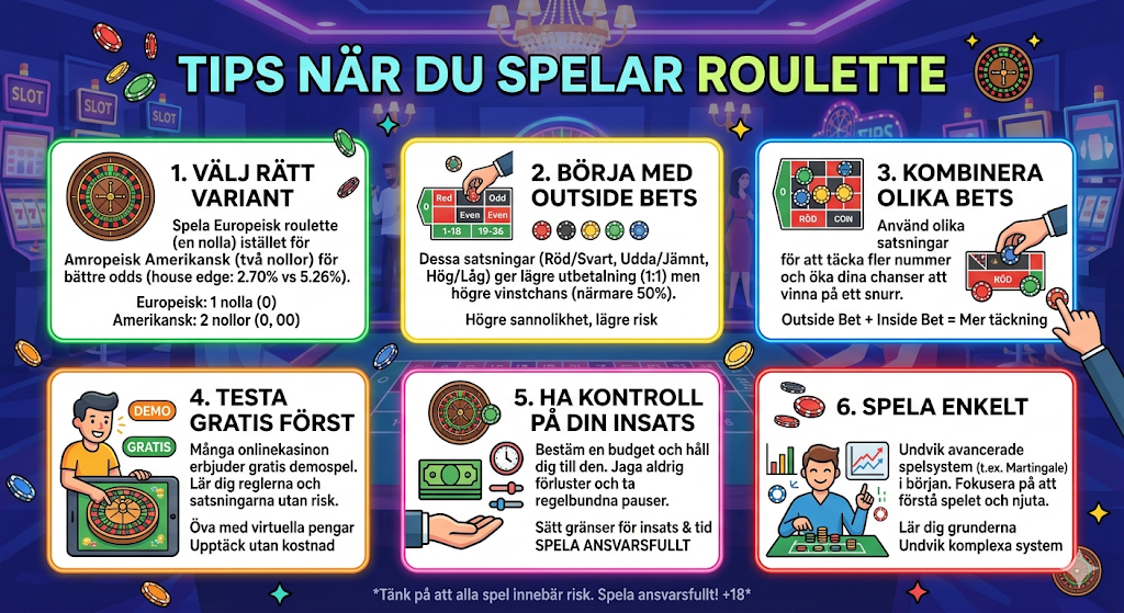 Tips när du spelar roulette