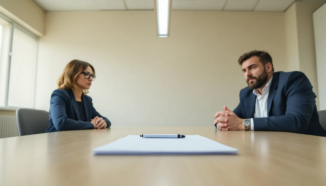 Drafting the final decree of divorce with essential legal documents.