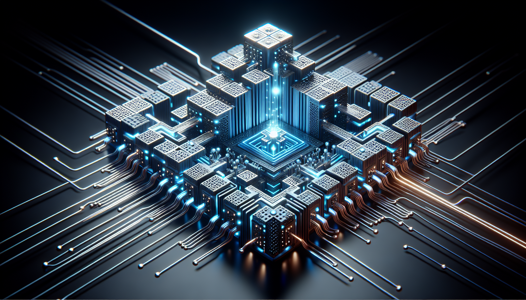 Illustration of the Ampere Architecture of the GeForce RTX 3080