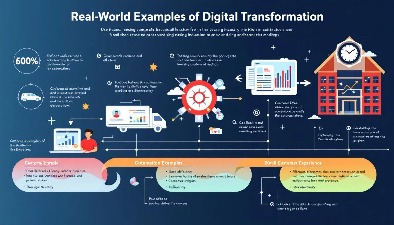 Une représentation visuelle des cas pratiques de transformation digitale dans le leasing.