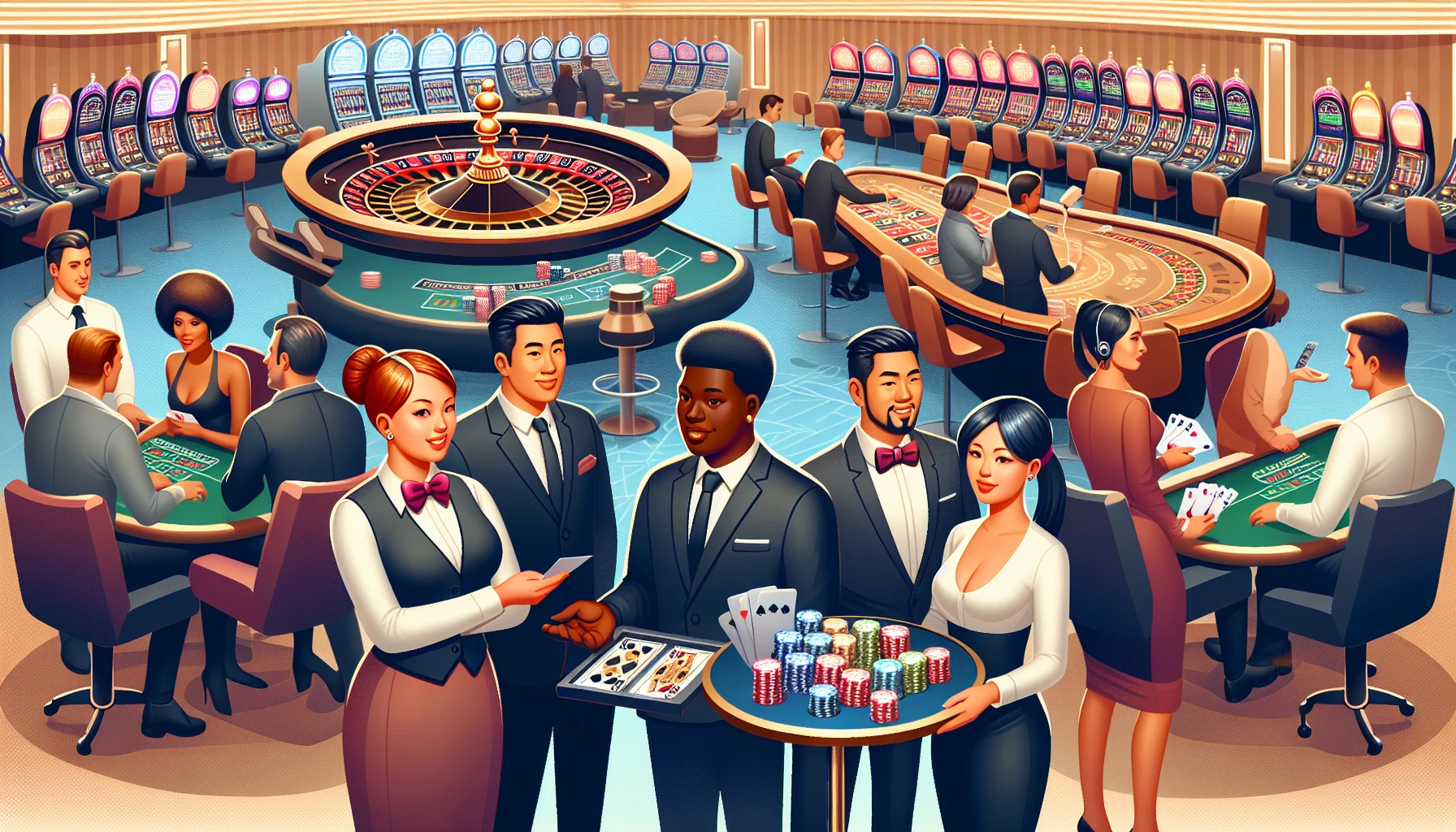 Recruitment process in a casino