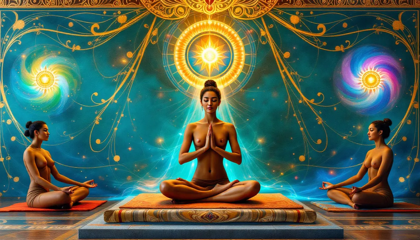 Verschiedene Asanas im Kundalini Yoga, die Körper und Geist verbinden.