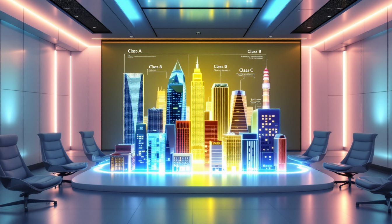 Real-world examples of commercial buildings and their improvement properties.
