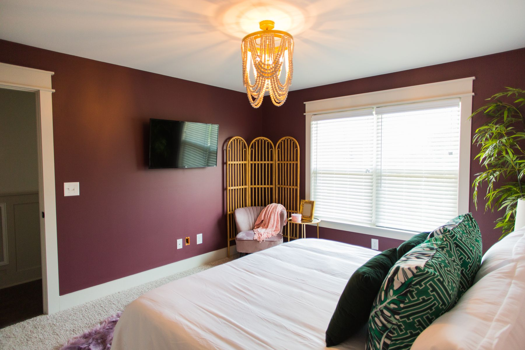 Burgundy Bedroom