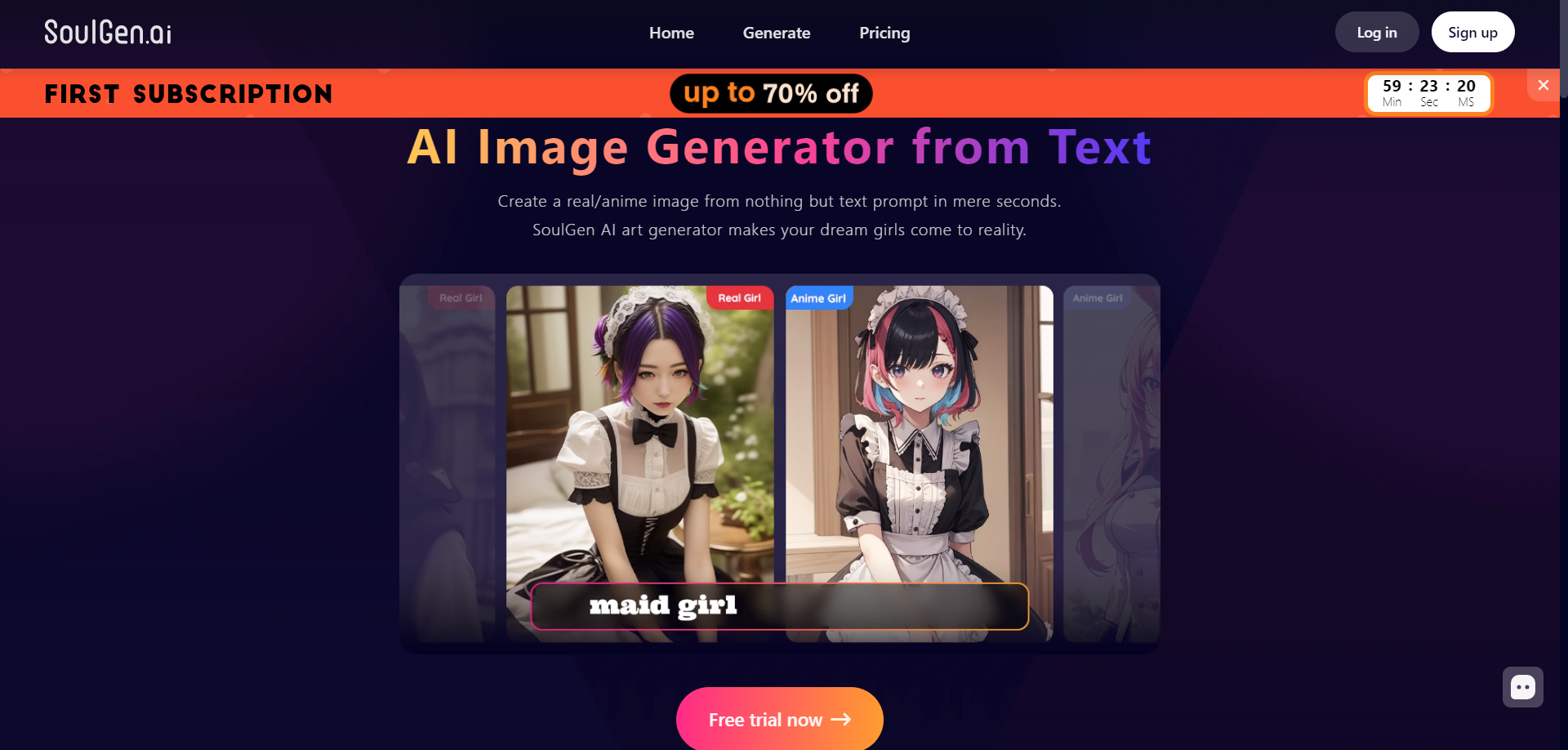 SoulGen image generator