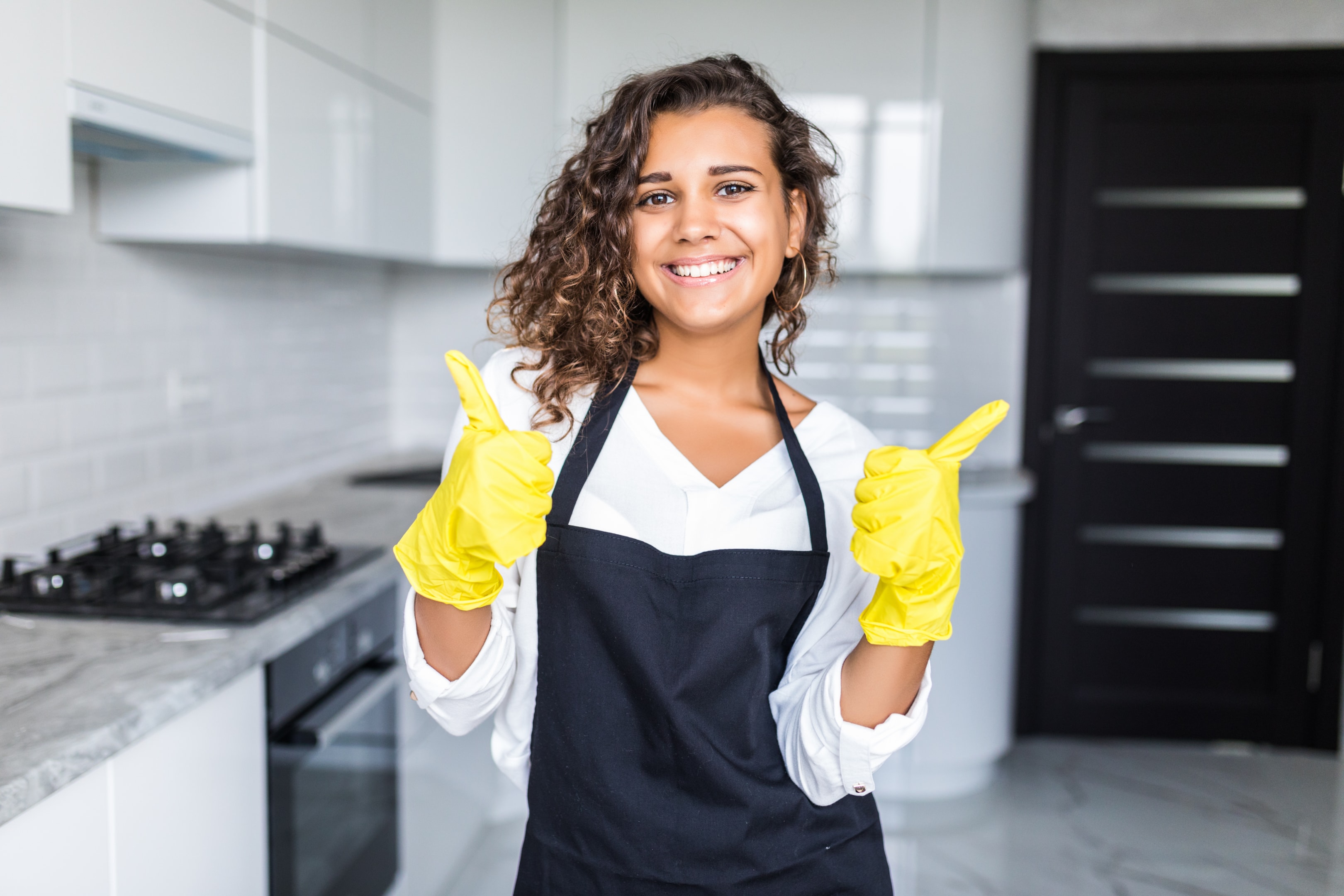 Latex gloves used in the workplace - leather gloves for protection