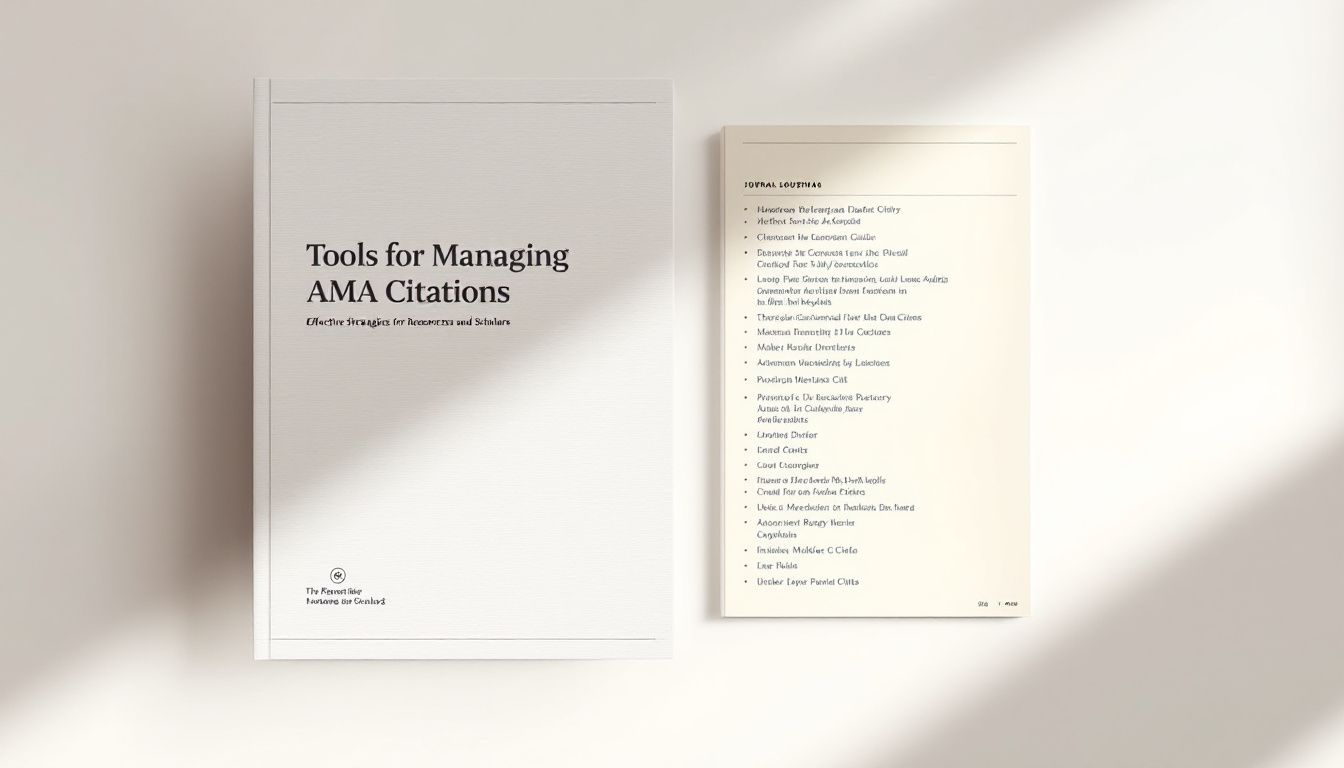 Tools for managing AMA citations effectively.