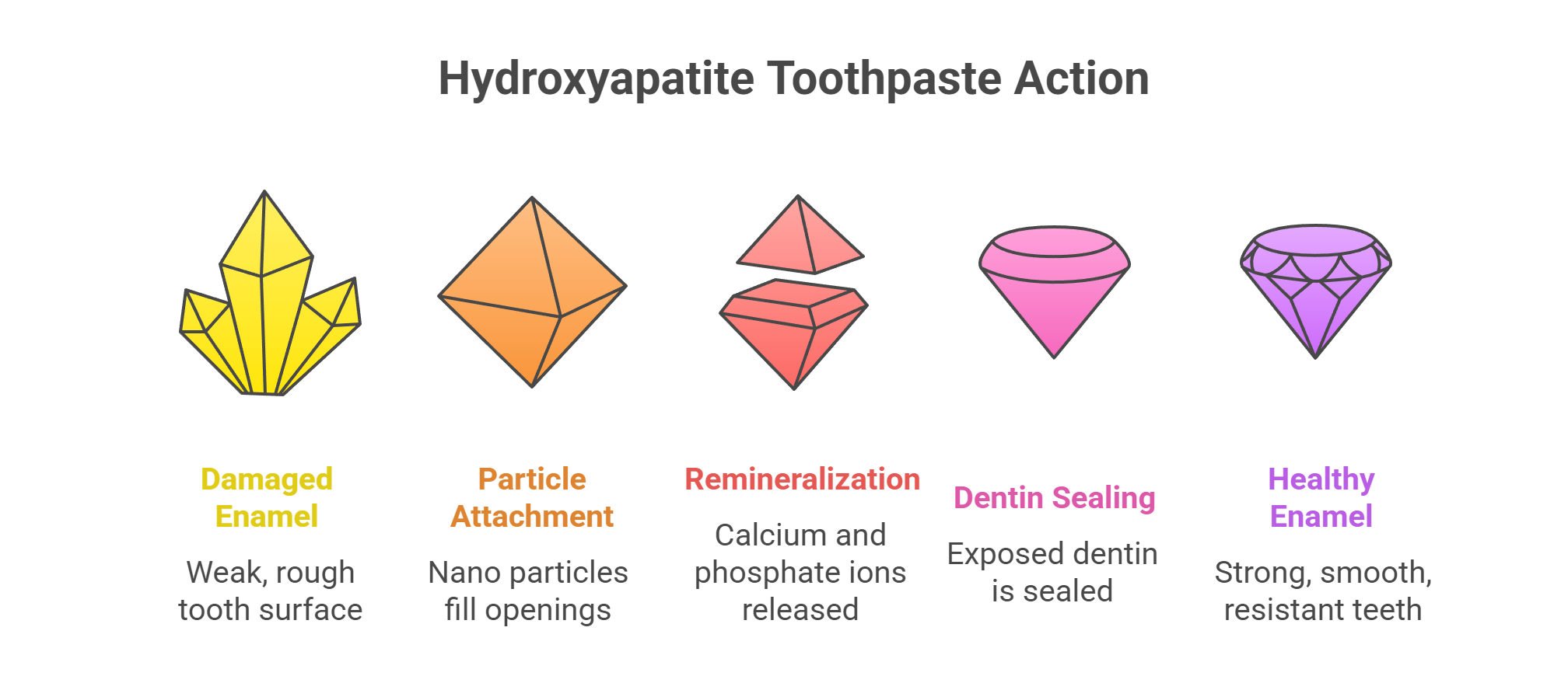 Hydroxyapatite Toothpaste Action