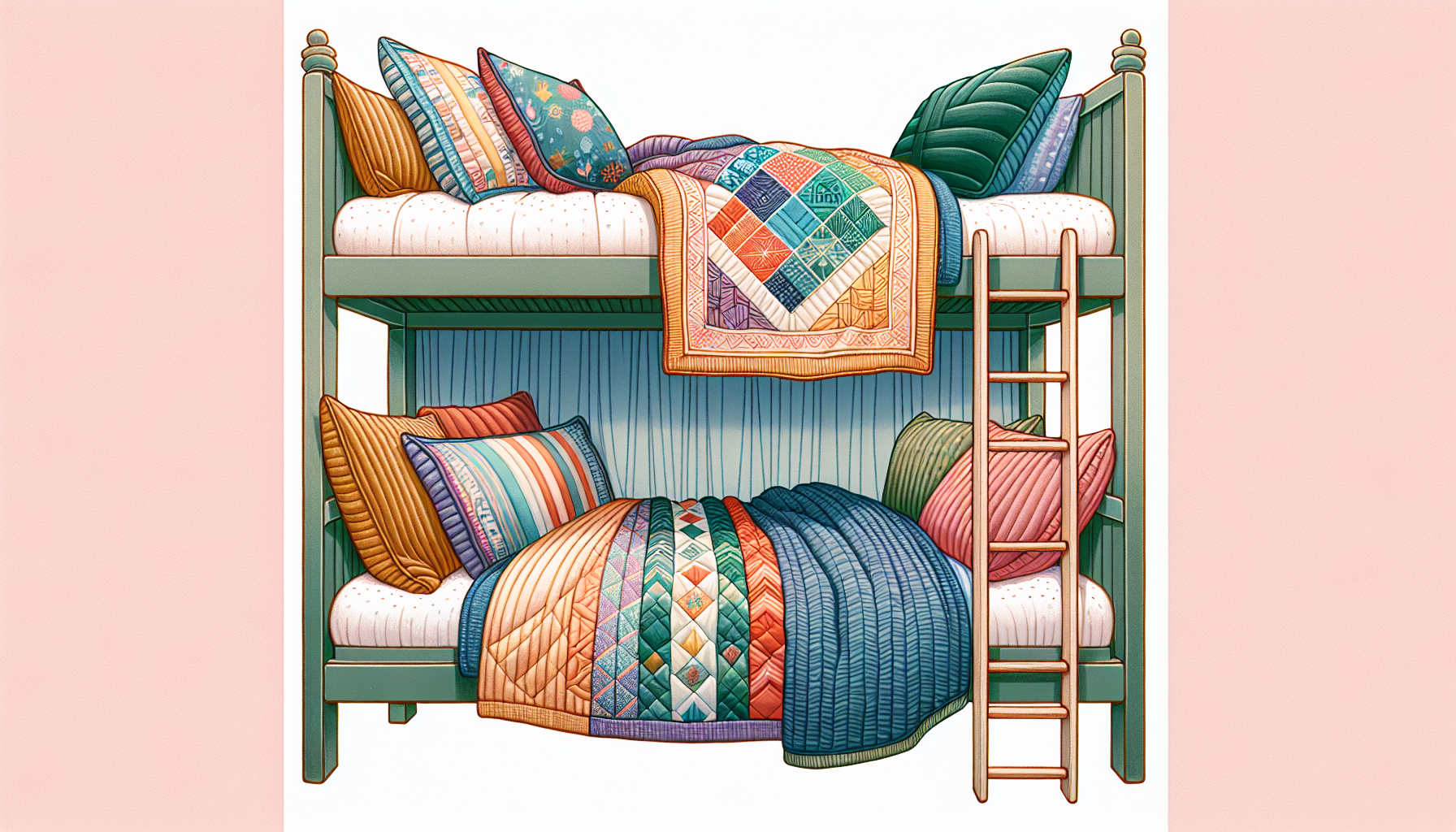 Personal bedding choices for bunk beds