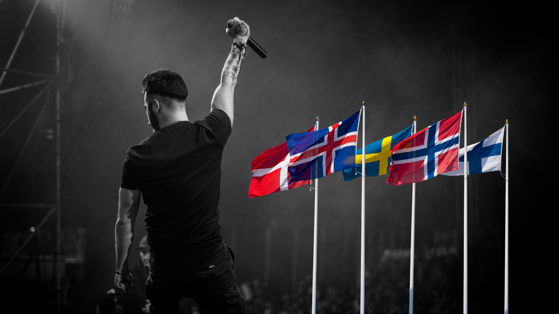 Danmark - island - sverige - norge - finland i tävlingen