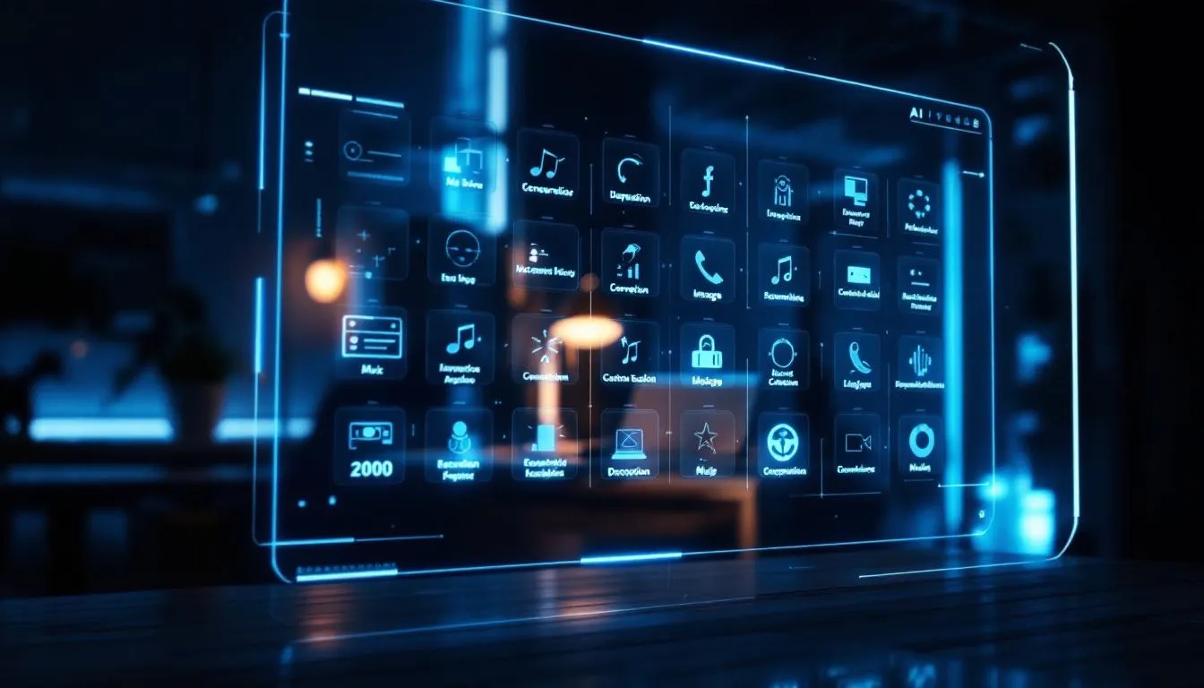 The image illustrates the emergence of creative AI tools as a significant trend in the AI revolution, showcasing various users engaging with generative AI to create tailored content and products. These tools are depicted as integral companions in daily life, enhancing creativity and decision-making across various industries.