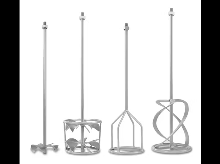 Various designs of mixing paddles