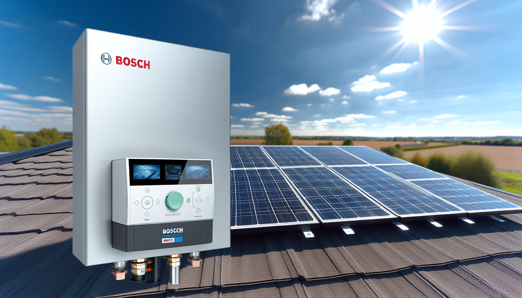 Bosch solar hot water system with smart controls