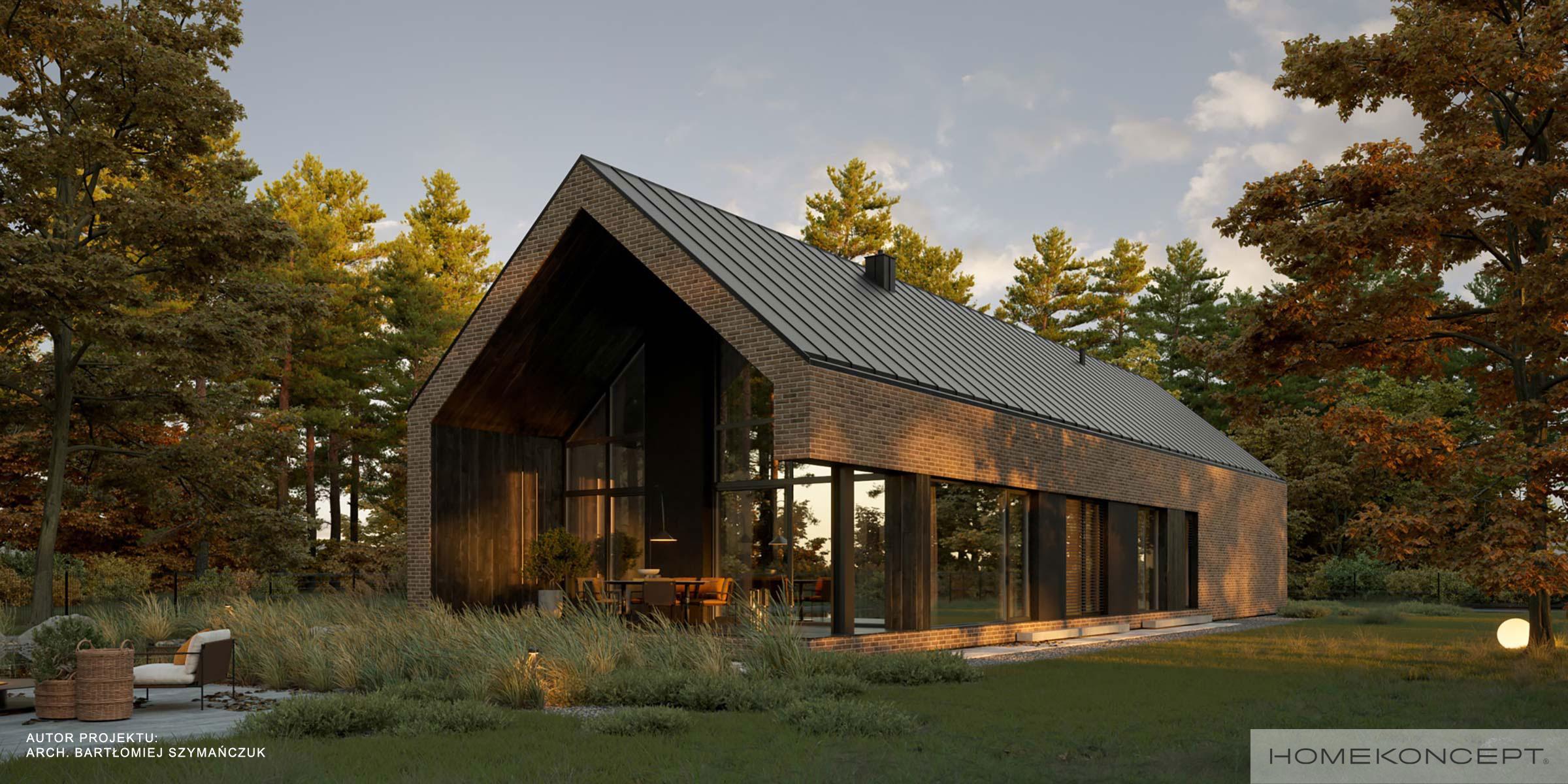 Projekt domu parterowego HOMEKONCEPT 117 G2 wariant 01