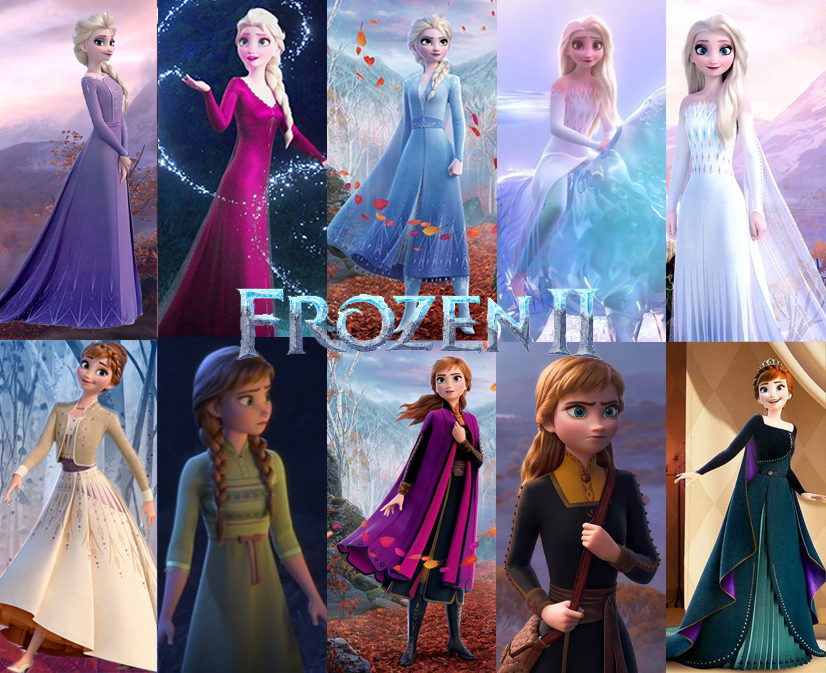 Alle Frozen jurken bij elkaar