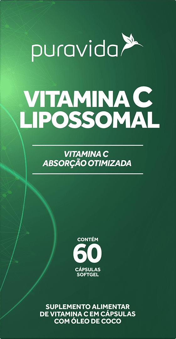 Vitamina C Lipossomal da Puravida. Fonte da imagem: site oficial da marca.