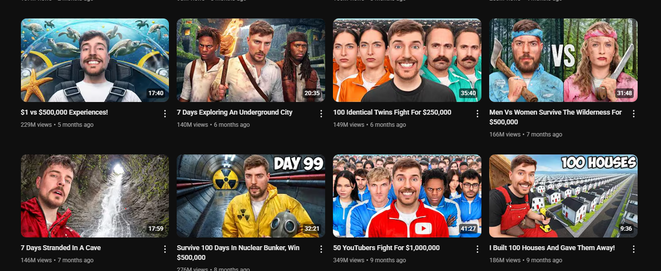 Mr Beast Thumbnails Mr Beast Thumbnails