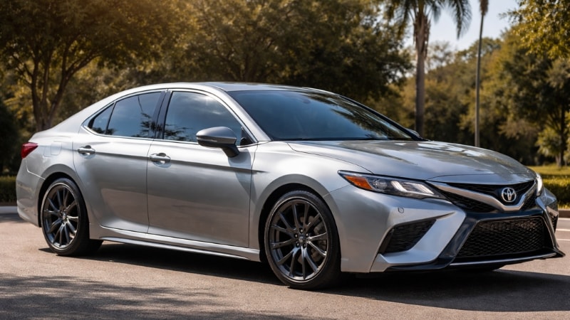 Metallic tints on Toyota Camry windows