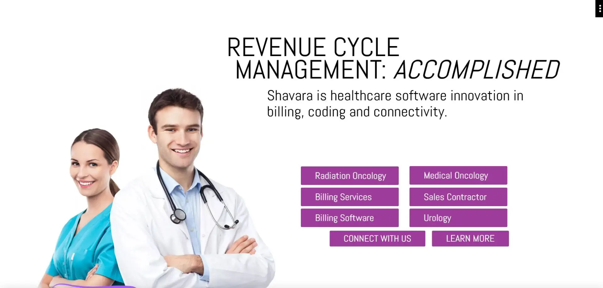 Homepage of Shavara website