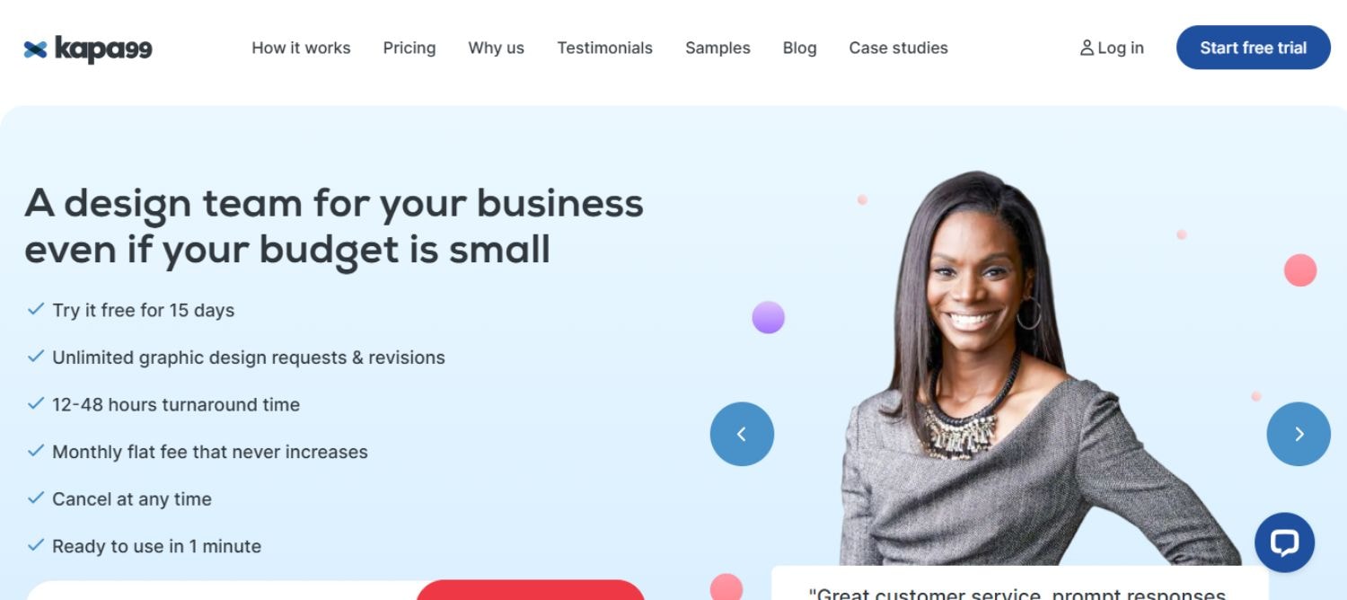 Kapa99 offers reliable subscription-based design services