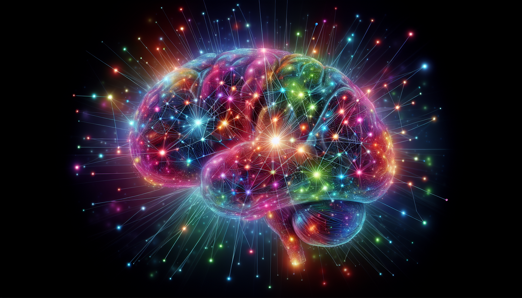 Schematyczna ilustracja mózgu, symbolizująca wpływ biohackingu na funkcje umysłowe