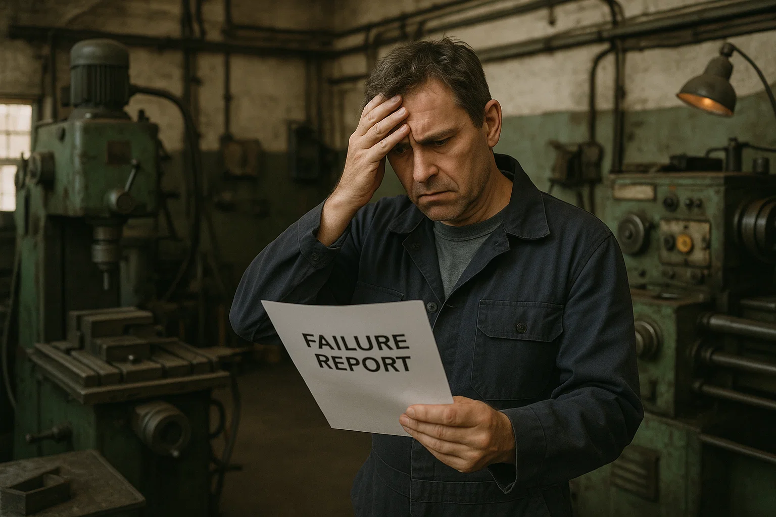 “Factory dealing with repeated unplanned downtime due to reactive maintenance culture”