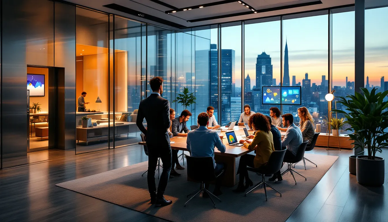 Das Büro der EMK GmbH aus München, wo die Mitarbeiter arbeiten.