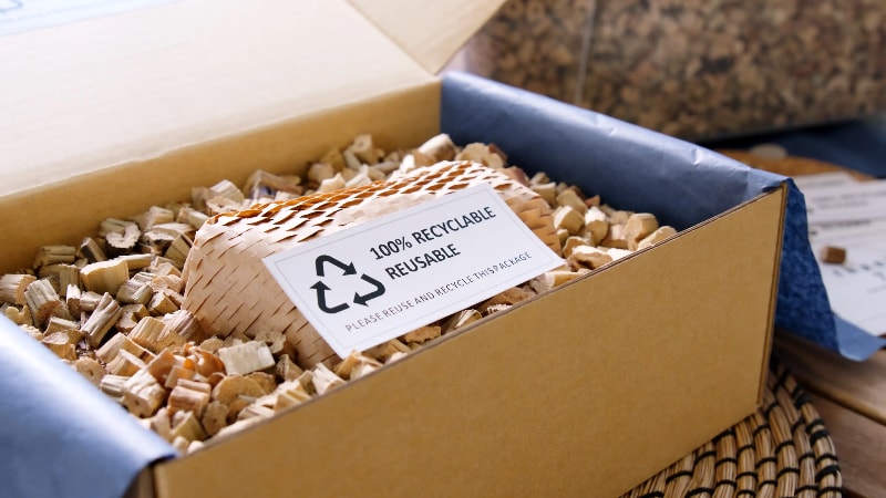 Optimized recyclable packaging 