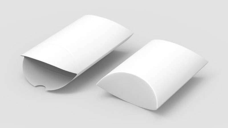 White pillow boxes