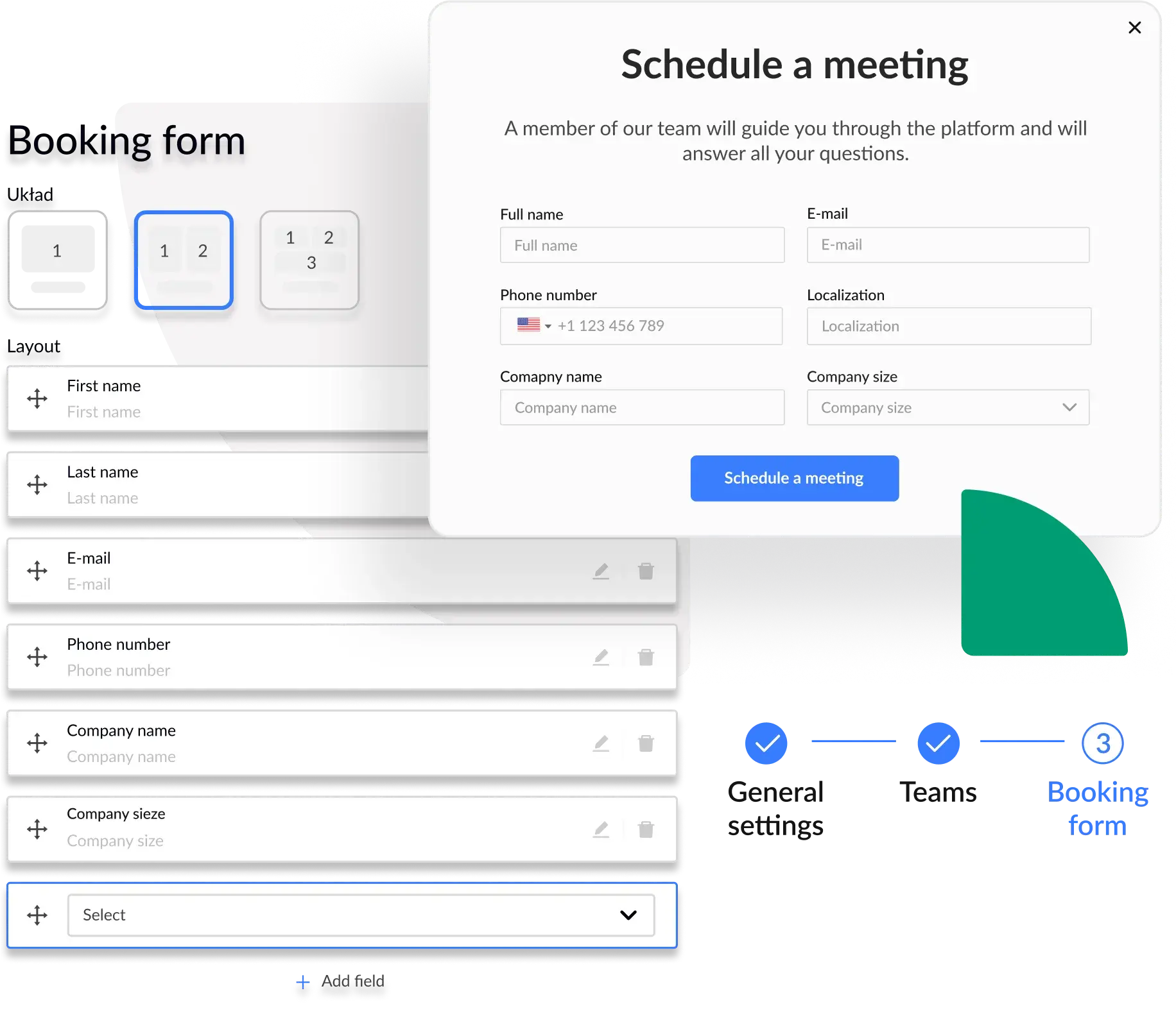 CallPage Meetings schedule a meeting feature