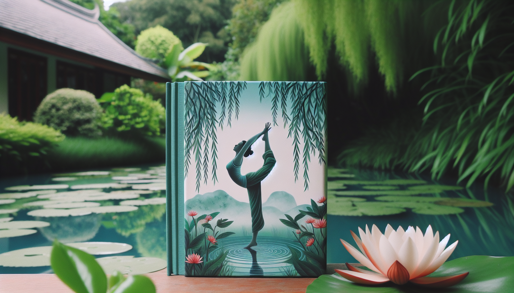 Illustration of a person practicing beginner yoga poses