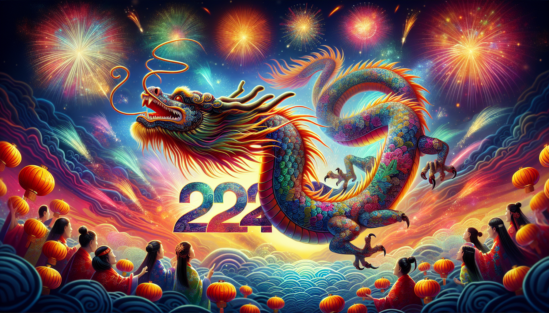 Illustration of the Year of the Dragon