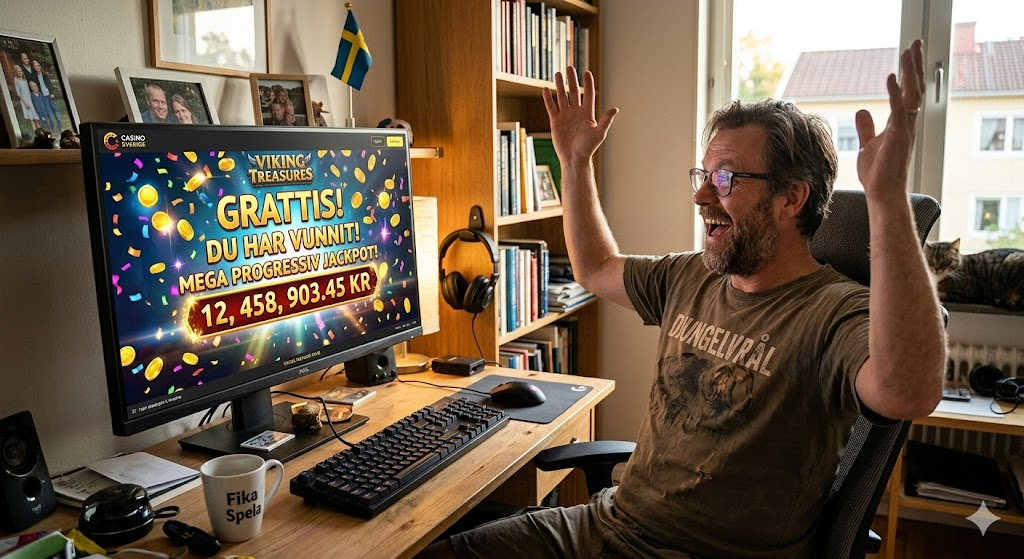 Spelare vinner mega jackpott hemma hos casino med mer vinster och nästa stora utbetalning på skärmen