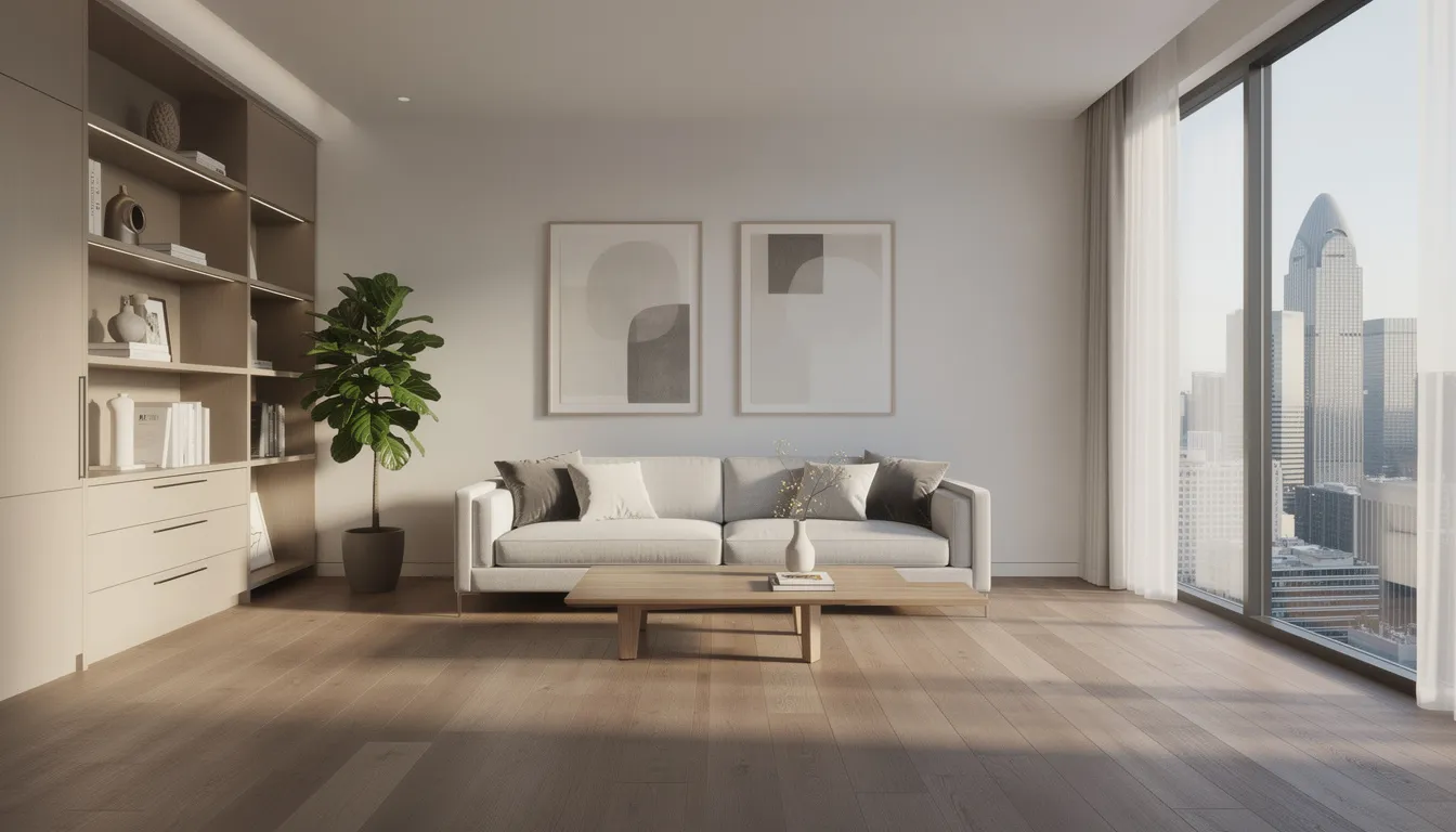 Eleganckie wnętrze mieszkania z dużymi oknami i drewnianą podłogą, które emanuje wysokim standardem i unikalnym klimatem. To idealne miejsce dla osób poszukujących nieruchomości w prestiżowej dzielnicy Warszawy, jaką jest Żoliborz.