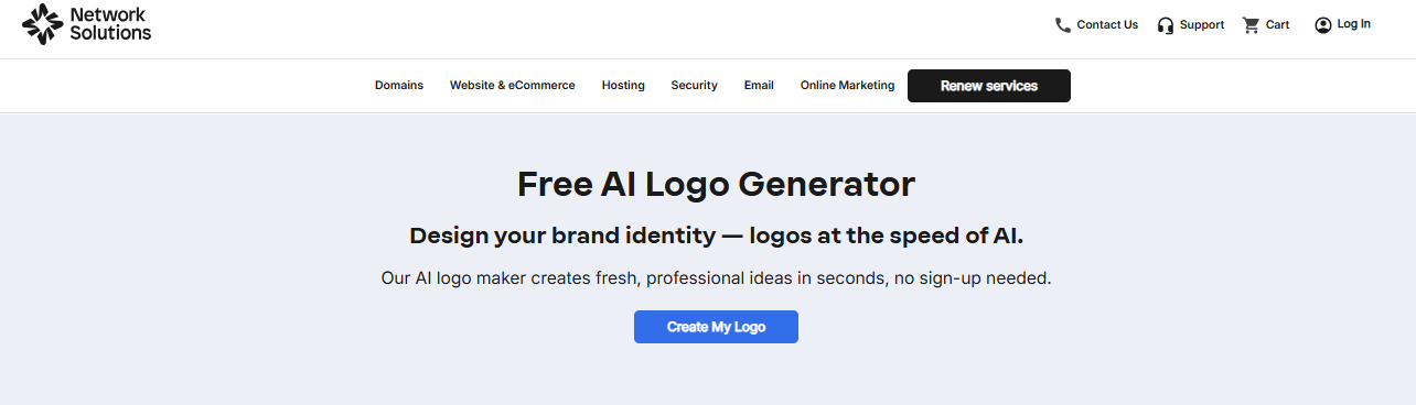 Best free logo makers - Network Solutions' free logo maker