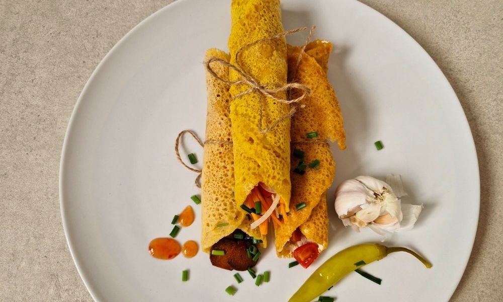Protein Wraps aus Linsen mit leckerer Füllung