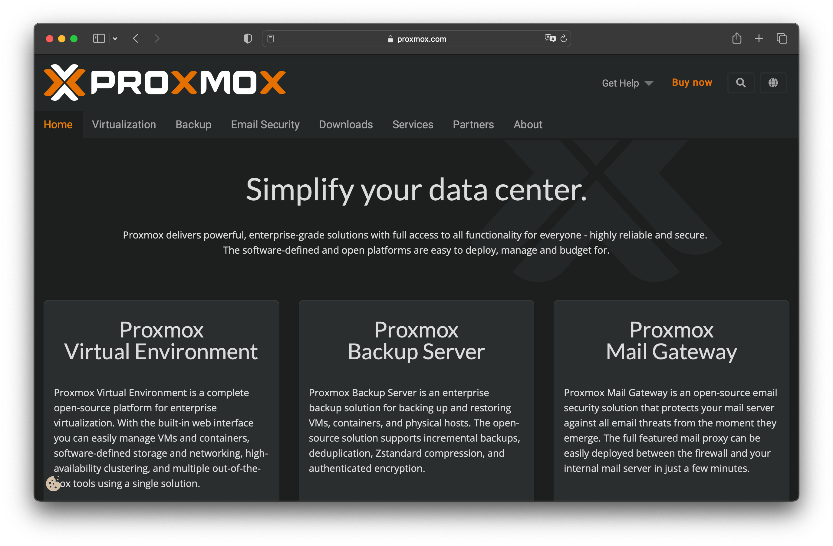 Proxmox website