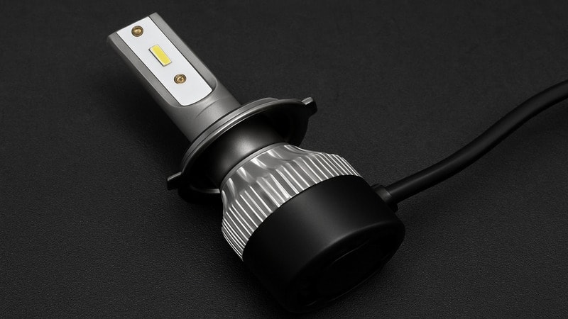 General look of a fan-cooled LED